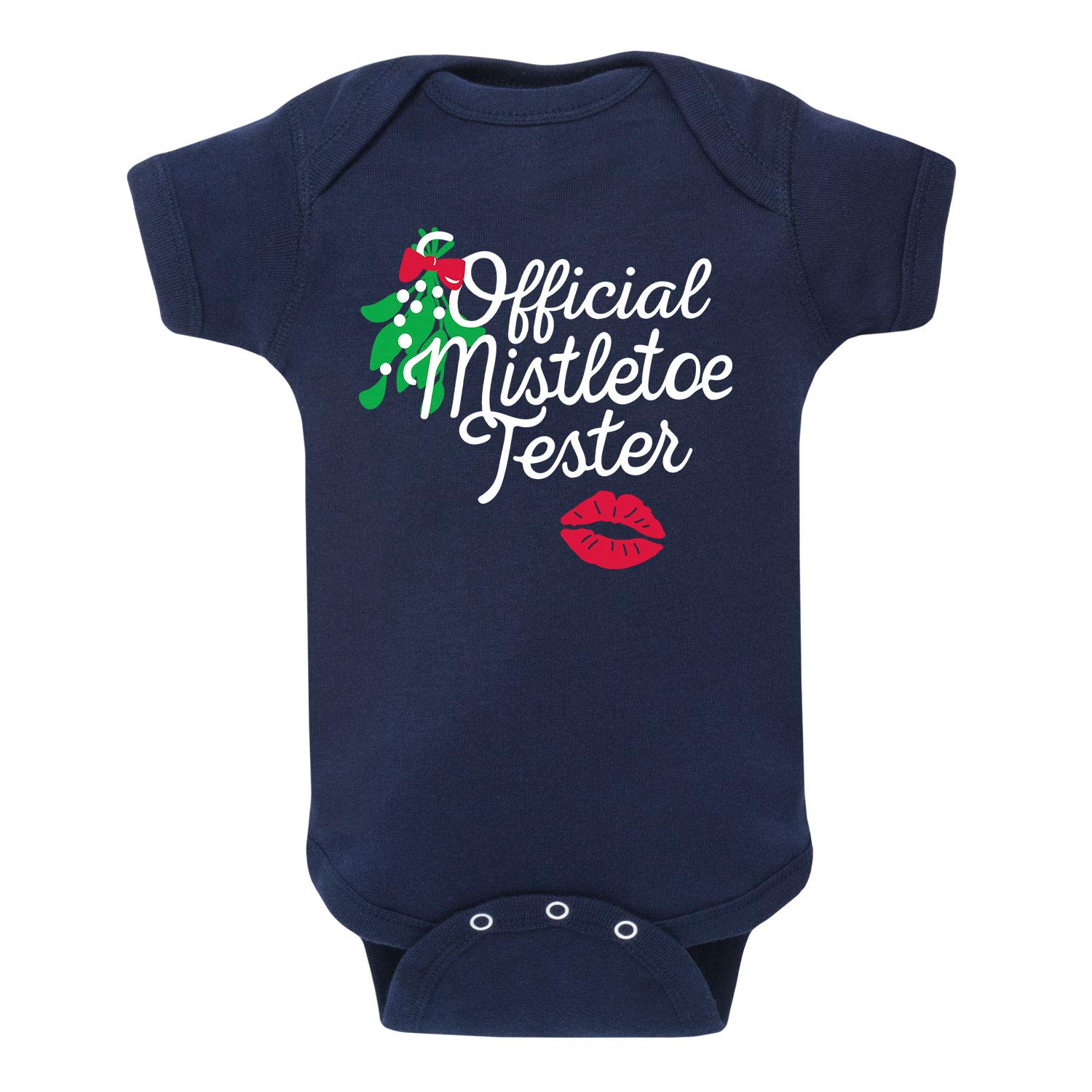 Official Mistletoe Tester Baby Bodysuit - Cute Christmas Outfit for Infants & Newborns - Perfect for Holiday Photos, Family Gatherings & Festive Celebrations