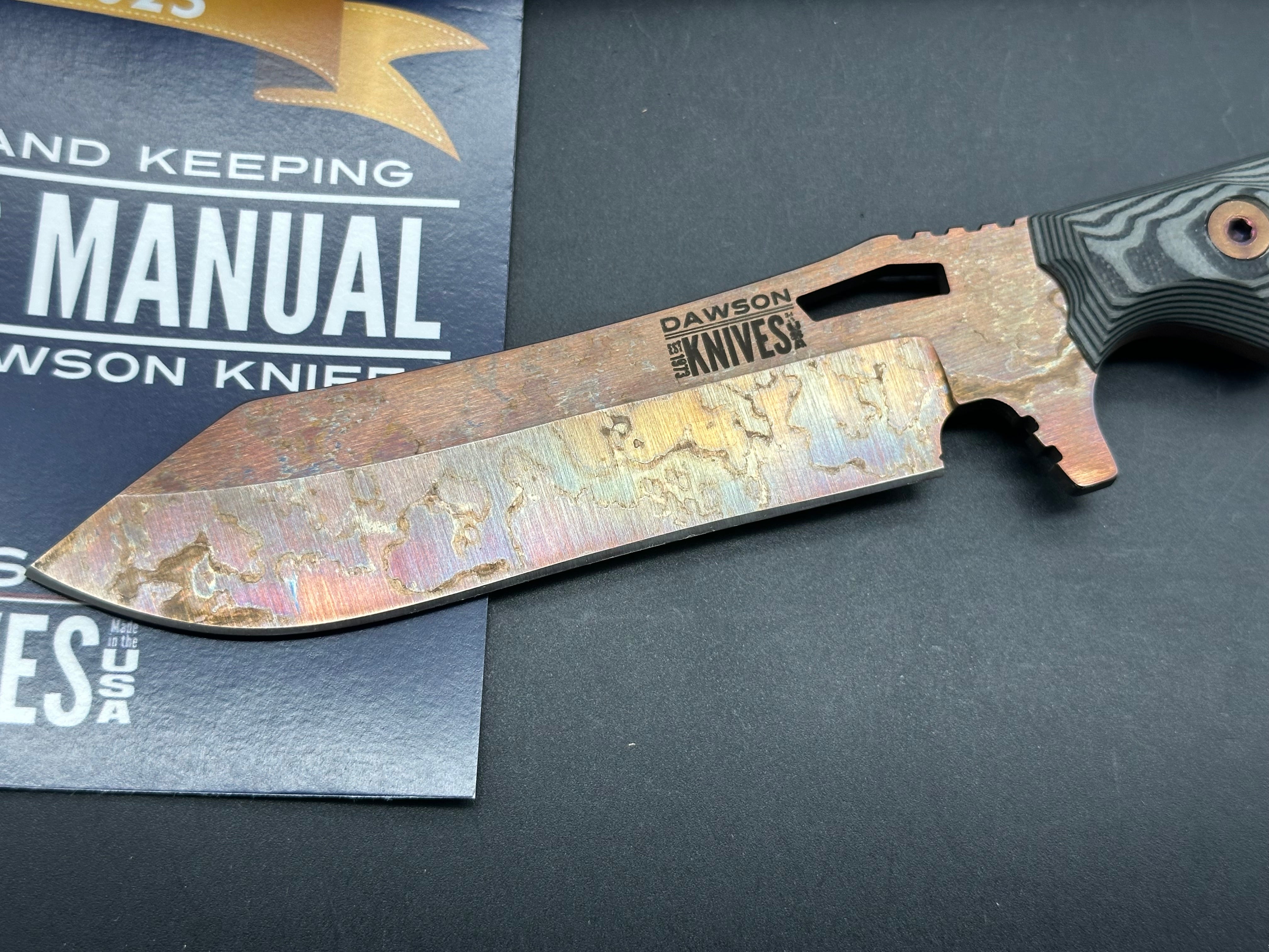 Premium Dawson Knives Wilderness MagnaCut Blade - High-Performance Outdoor Survival Knife for Hunting, Camping & Bushcraft | Durable & Sharp Tactical Knife for Adventurers