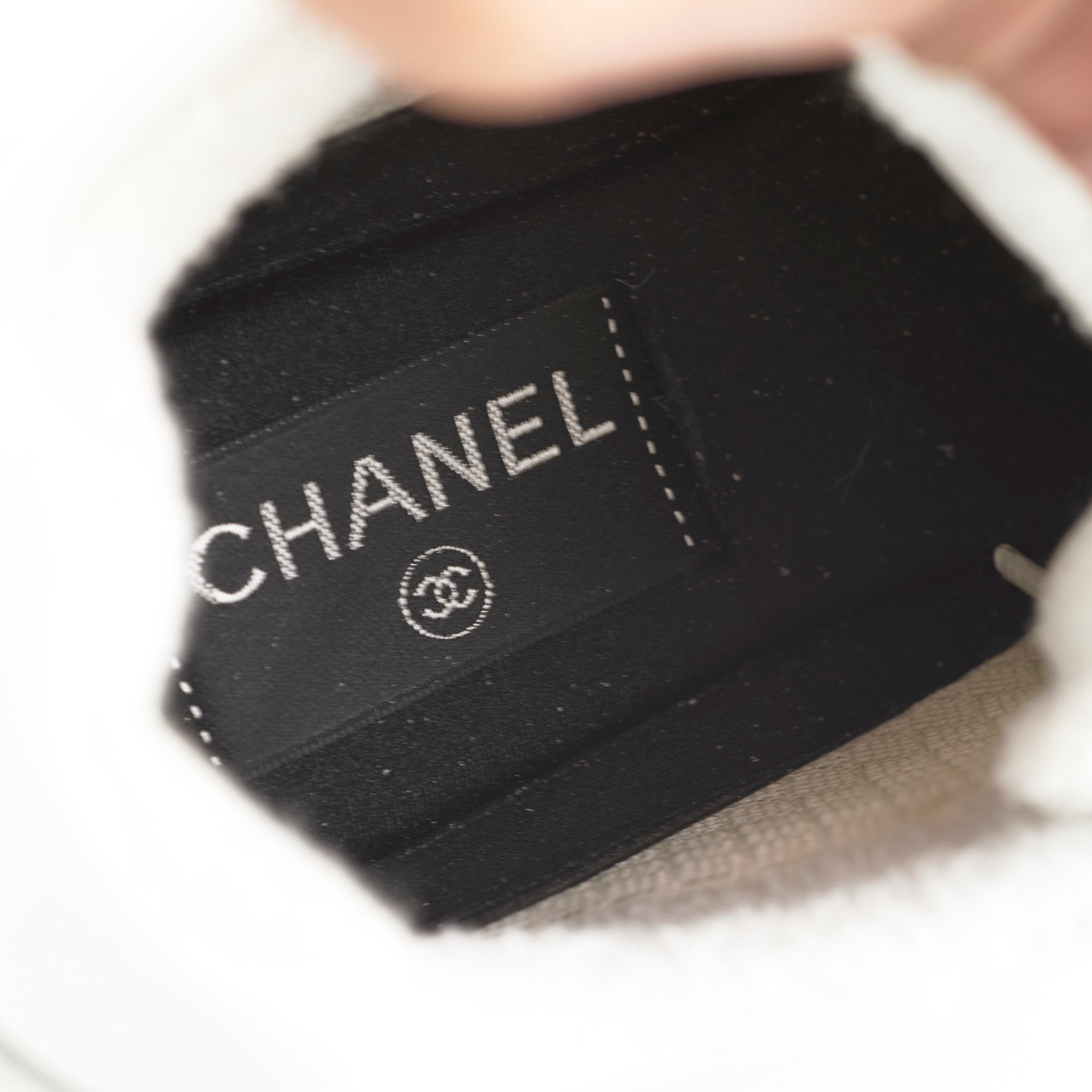 Chanel Women's White Calfskin Mesh Logo Sneakers Size 38 - Fashionable Comfort for Casual Wear & Luxury Street Style