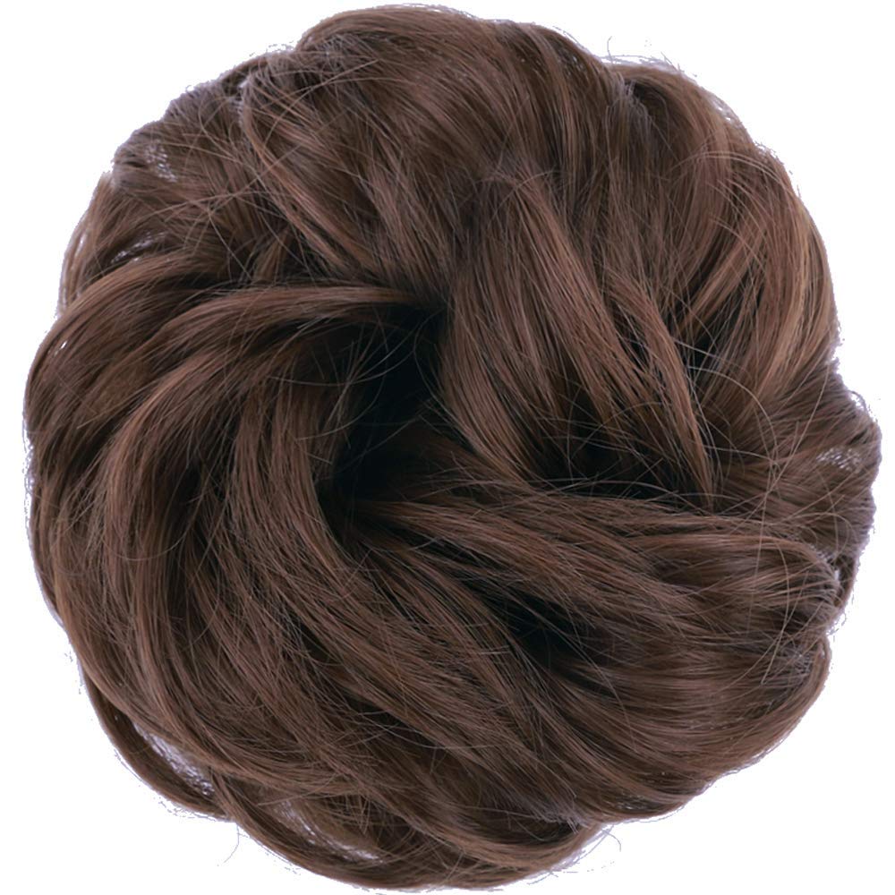 Curly Synthetic Messy Hair Bun Hair Scrunchies Extension - Perfect for Messy Bun Hairstyles, Ponytail Accessories & Everyday Hair Styling