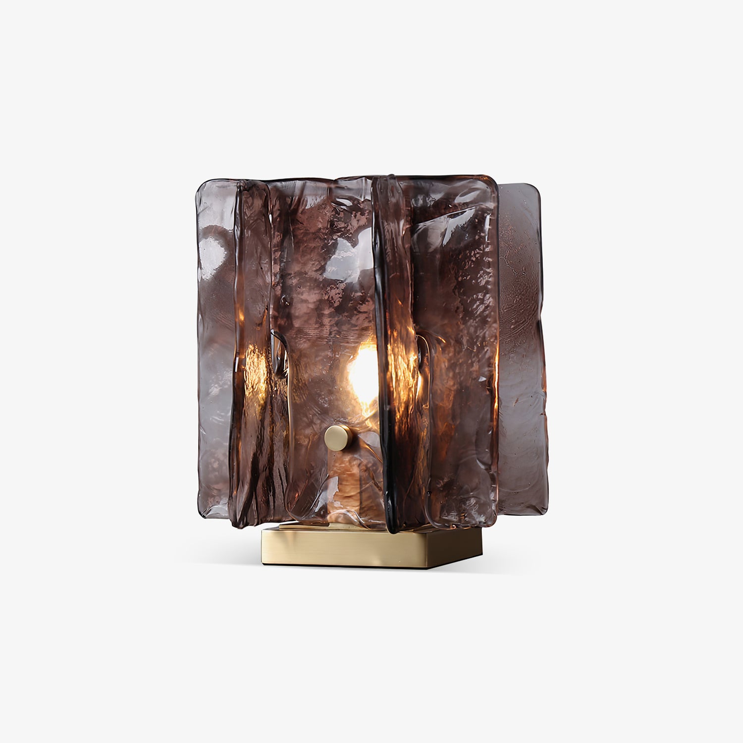 Amber LED Building Block Table Lamp - Modern Nightstand Light for Bedroom, Office, and Kids Room Decor - Perfect for Reading, Relaxing, and Creating Cozy Atmosphere