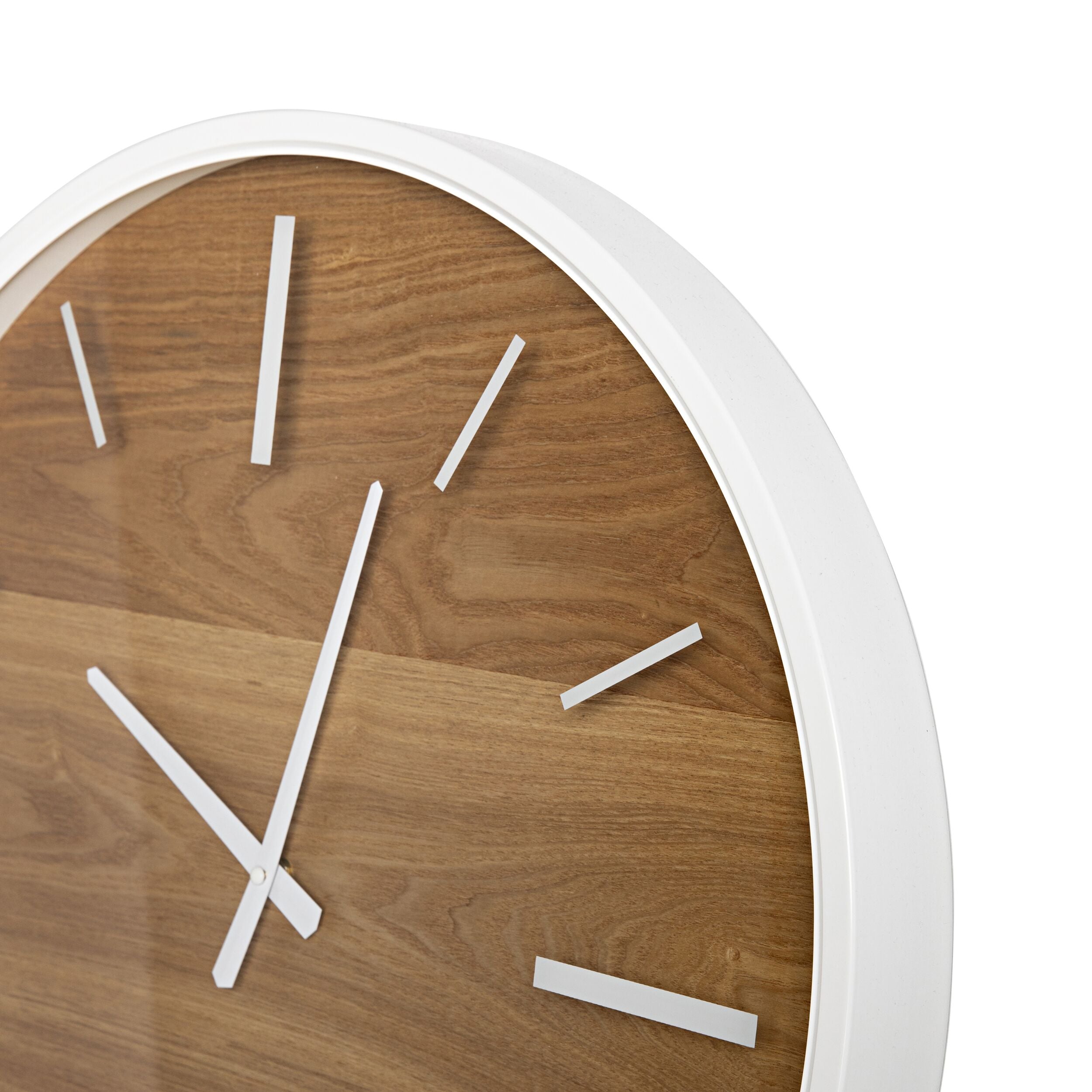 Beyond Time Grain Wall Clock - 60cm Large Modern Wooden Clock for Living Room, Bedroom, Office | Silent Non-Ticking Decorative Home & Office Wall Decor