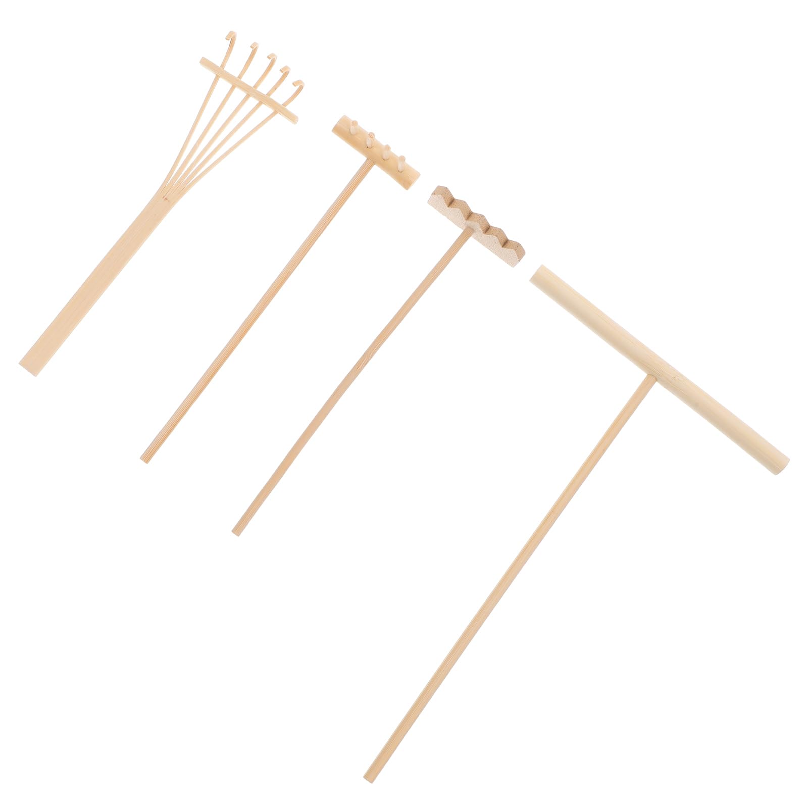 4 Pcs Mini Zen Sand Rakes - DIY Sand Zen Garden Tools for Office & Home Decor - Elegant Zen Garden Accessories for Stress Relief & Meditation - Perfect for Desktop Zen Gardens, Office Decor & Home Relaxation Spaces