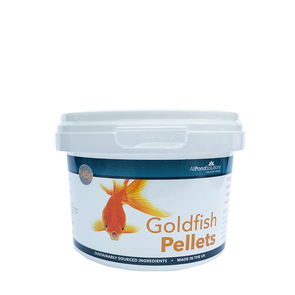 Premium Goldfish Pellet Food - 145g & 265g Options | Nutrient-Rich Formula for Healthy Growth | AllPondSolutions | Ideal for Home Aquariums & Outdoor Ponds