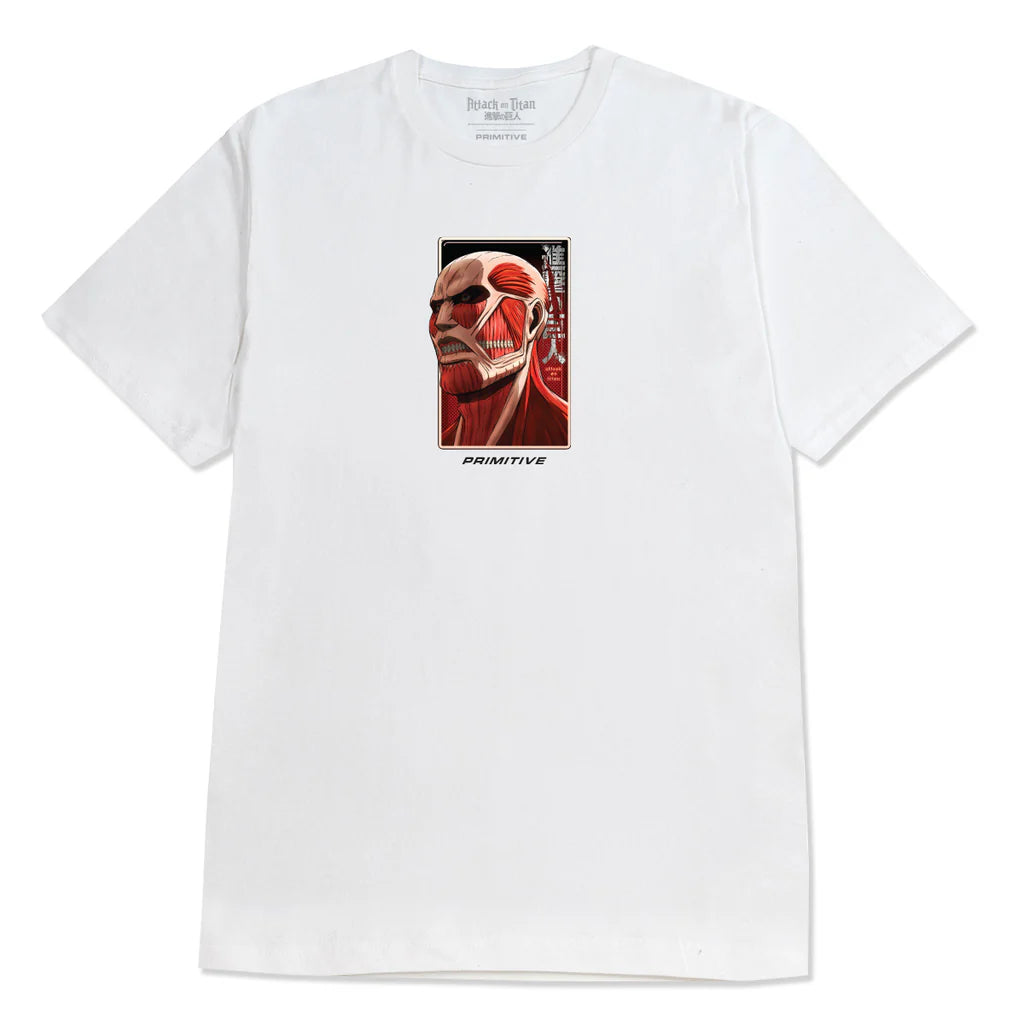Primitive Tee Colossal Dirty P White - Trendy Graphic T-Shirt for Men & Women - Perfect for Casual Wear, Street Style & Everyday Outfits