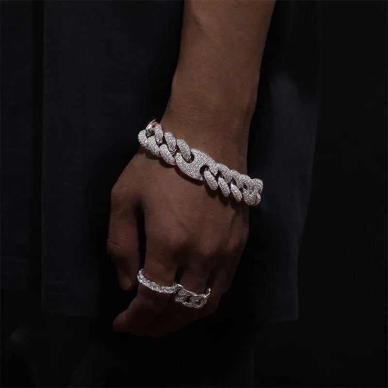 8.5mm Iced Out Diamond Moissanite Tennis Bracelet for Women - Luxury Cubic Zirconia Jewelry Gift for Anniversary, Birthday & Special Occasions | Perfect for Parties, Weddings & Evening Events