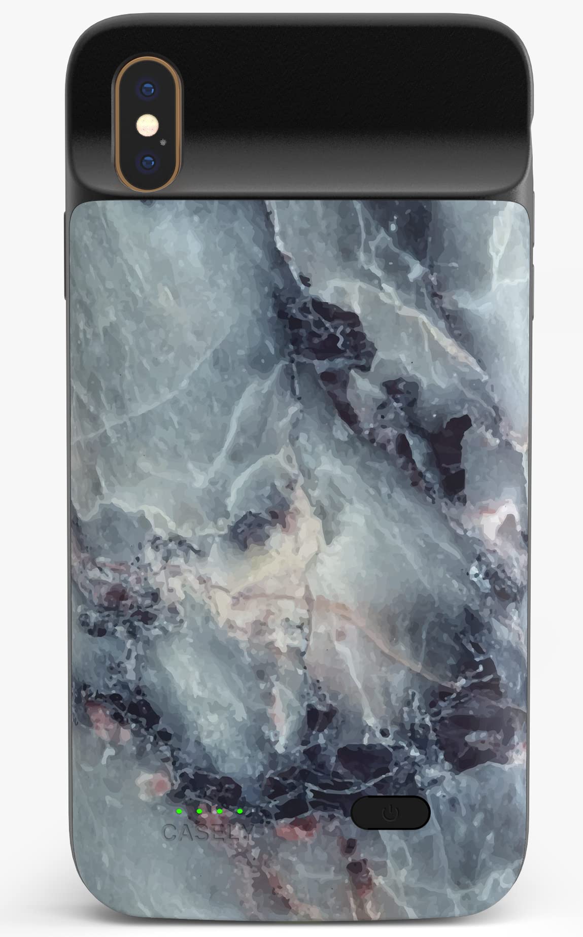 Casely iPhone X/XS Case - Blue Marble Design Protective Phone Cover | Slim Fit Shockproof Case for Everyday Use & Travel Protection