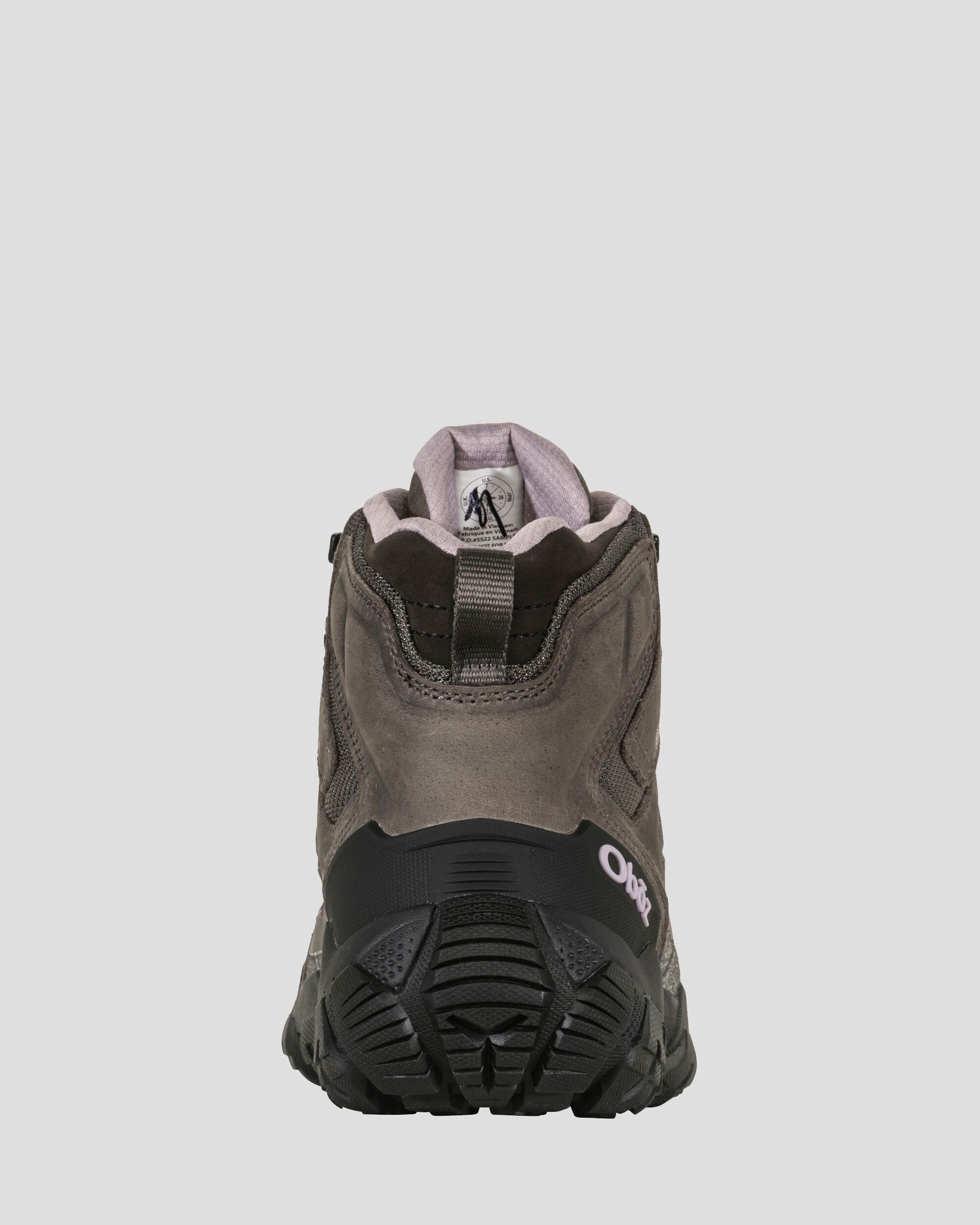 Oboz Sawtooth X Mid Waterproof Hiking Boots for Women - Wide Width Charcoal - Perfect for Outdoor Adventures & Trail Hiking