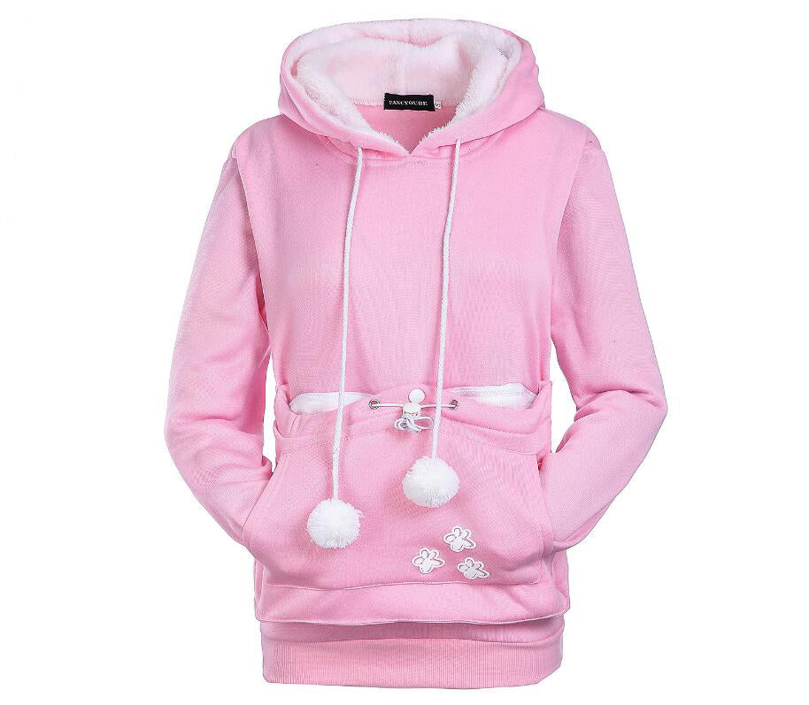 Stylish Cat Print Women's Hoodies - Cozy Pullover Sweatshirt for Casual Wear & Lounge Outfits