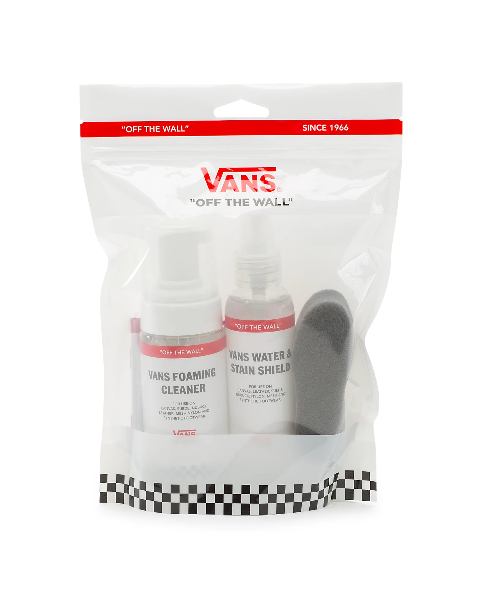 Vans Canvas Shoe Care Kit - Sneaker Cleaning & Protection Set for Travel, Gym & Everyday Use - Brush, Cleaner & Waterproof Spray for Canvas Shoes