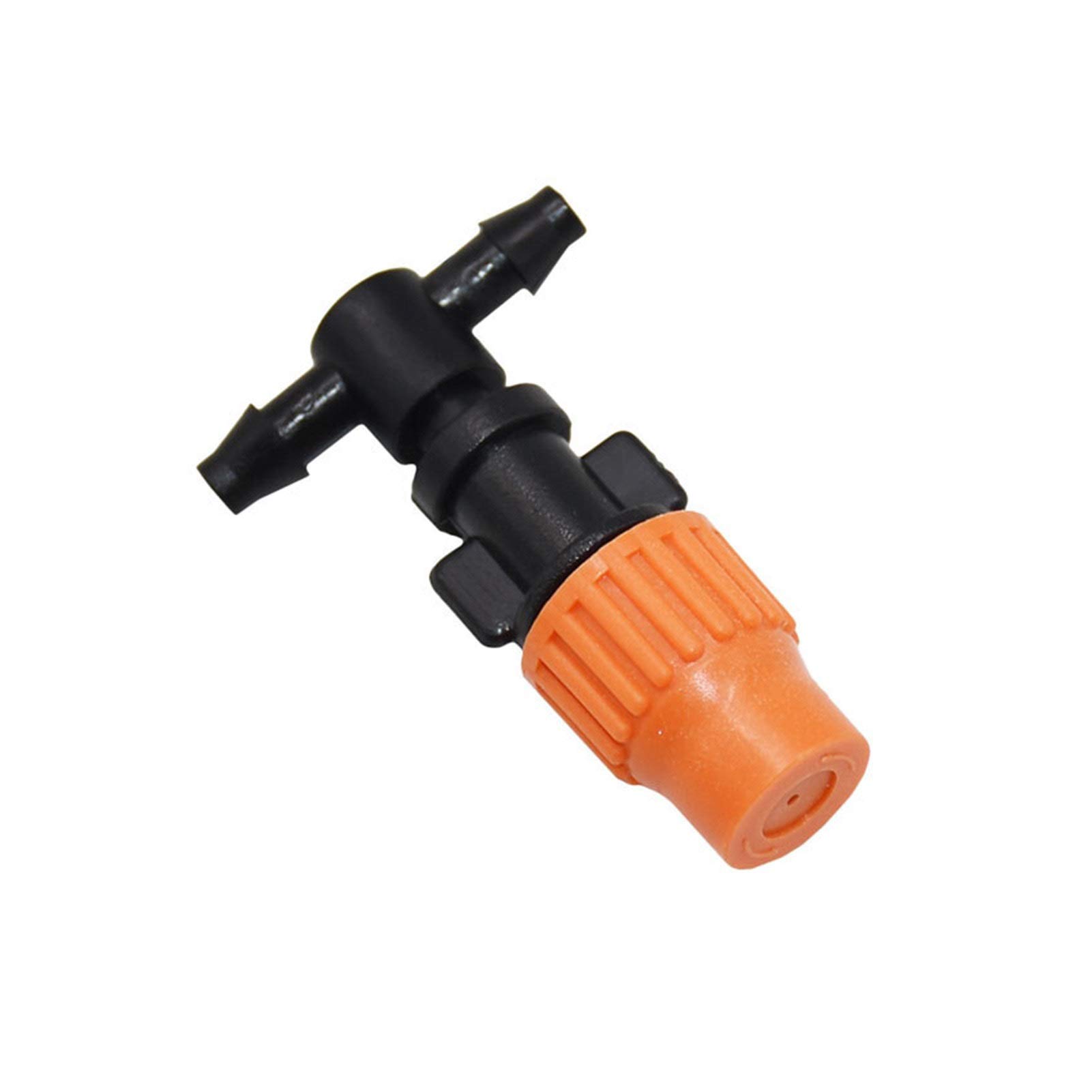 **60PCS Greenhouse Micro Drip Irrigation Nozzles - Orange Atomization Sprayers for DIY Plant Watering, Garden Mist System with Hose Connector | Ideal for Greenhouses, Hydroponics & Indoor Gardens**