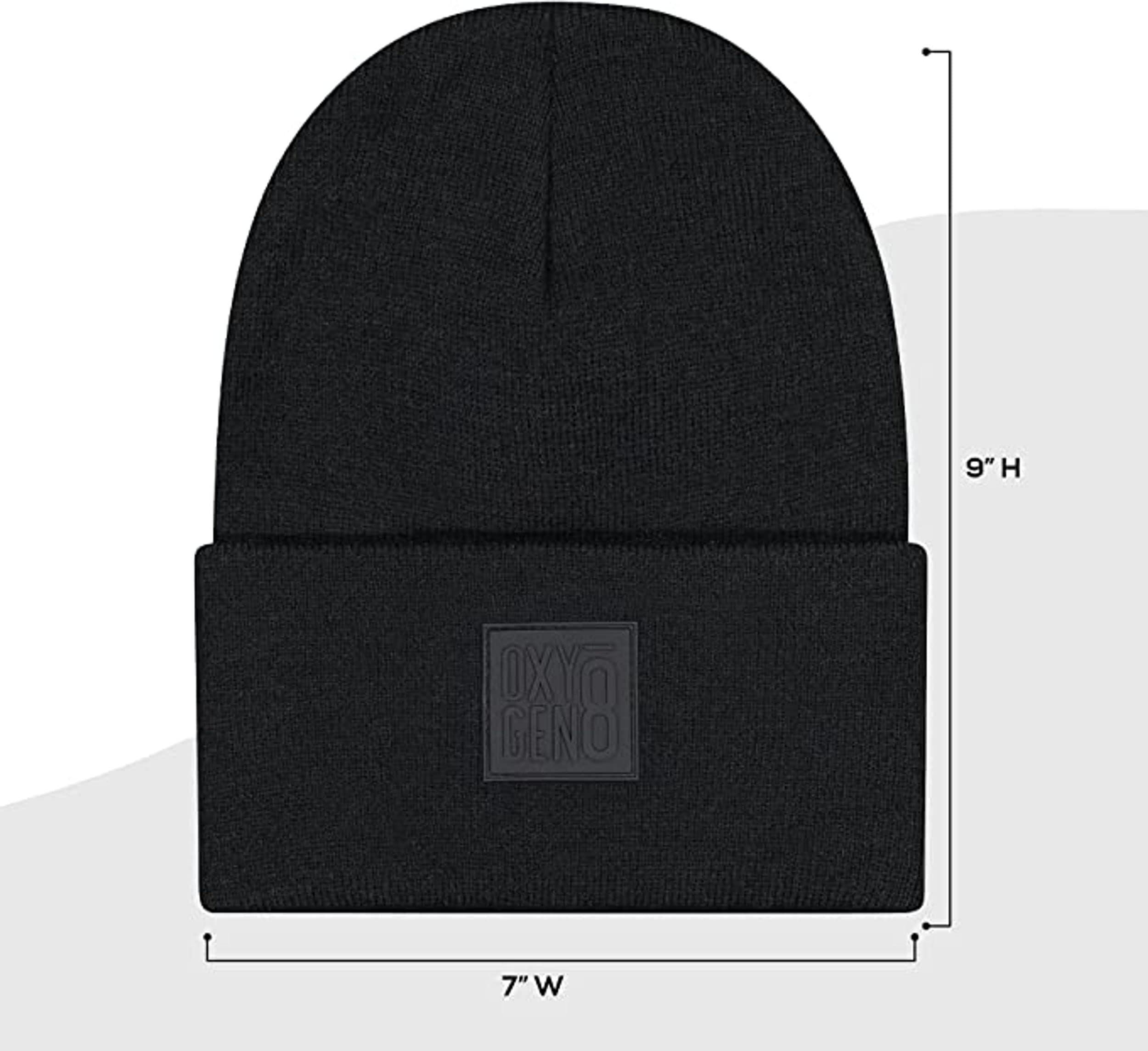 Soft & Stretchy Unisex Beanie Hats for Men & Women - Warm Cuffed Skull Knit Winter Hats - Perfect for Skiing, Snowboarding & Cold Weather Activities