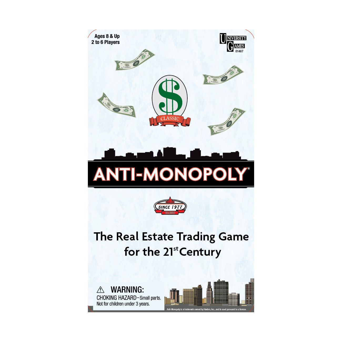 Anti Monopoly Board Game - Compact Travel Edition in Tin Case - Perfect for Family Game Nights, Road Trips, and Camping Adventures