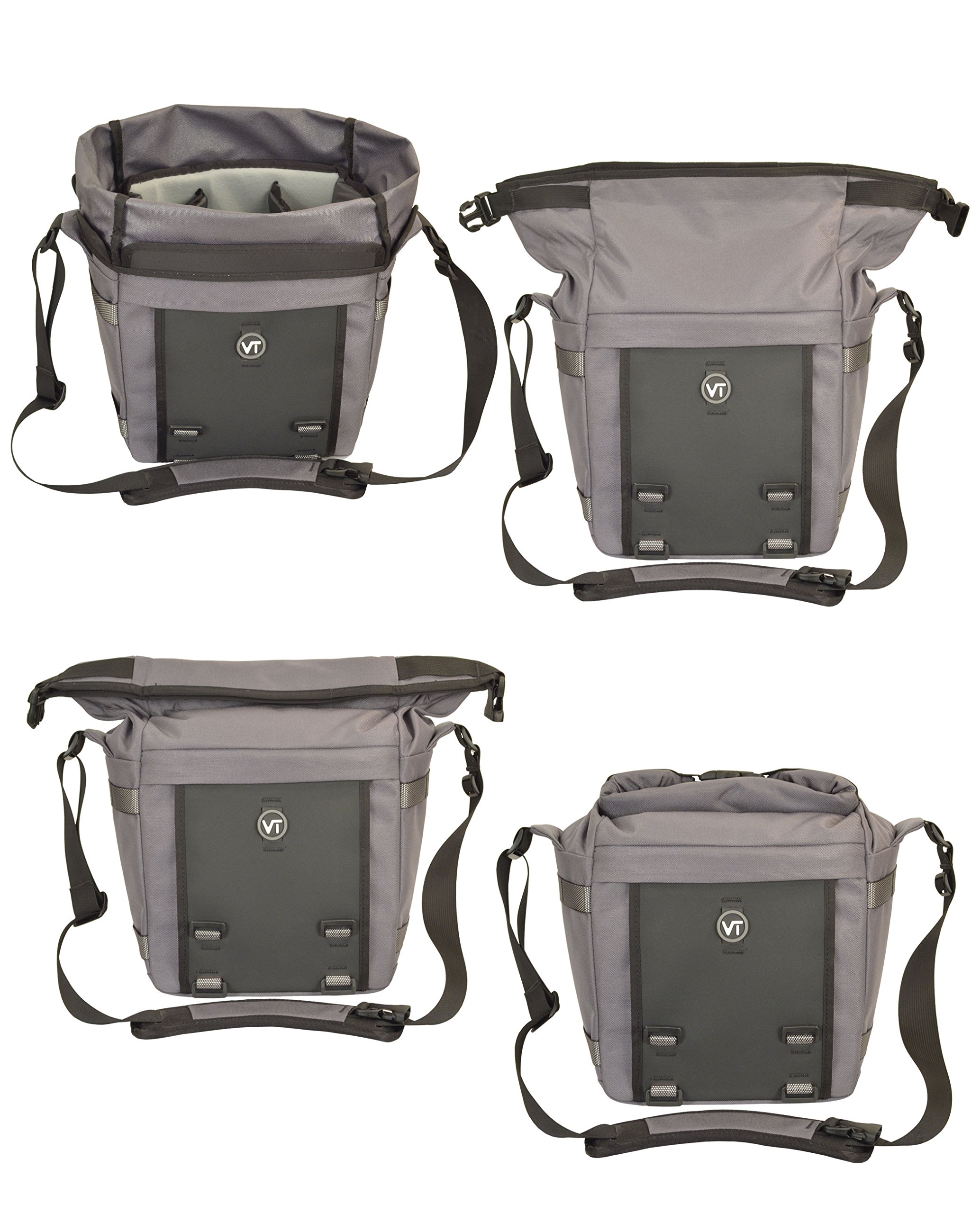 VS-BLK Pixel 7 Camera and Video Recorder Shoulder Bag - Waterproof DSLR Camera Case for Travel & Outdoor Photography (Black)