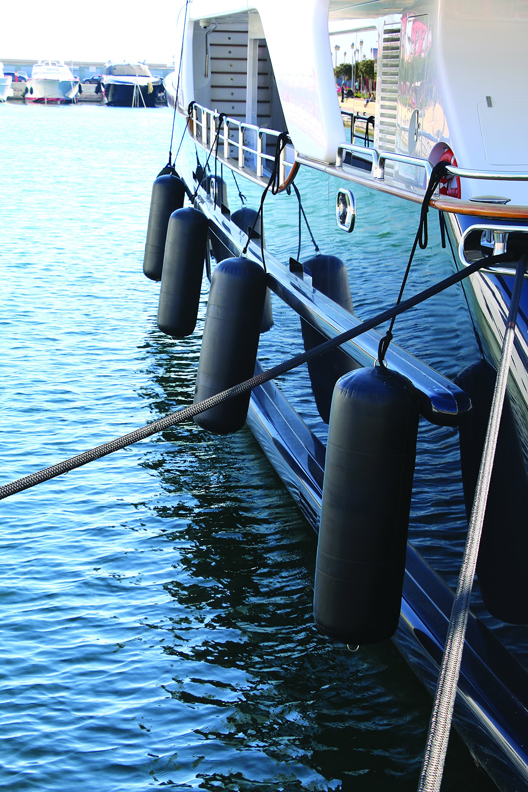 Premium Ocean Inflatable Mega/Super Yacht Fender Magnus - Heavy Duty Marine Boat Bumper for Docking, Mooring & Protection (Ideal for Luxury Yachts, Sailboats & Docks)