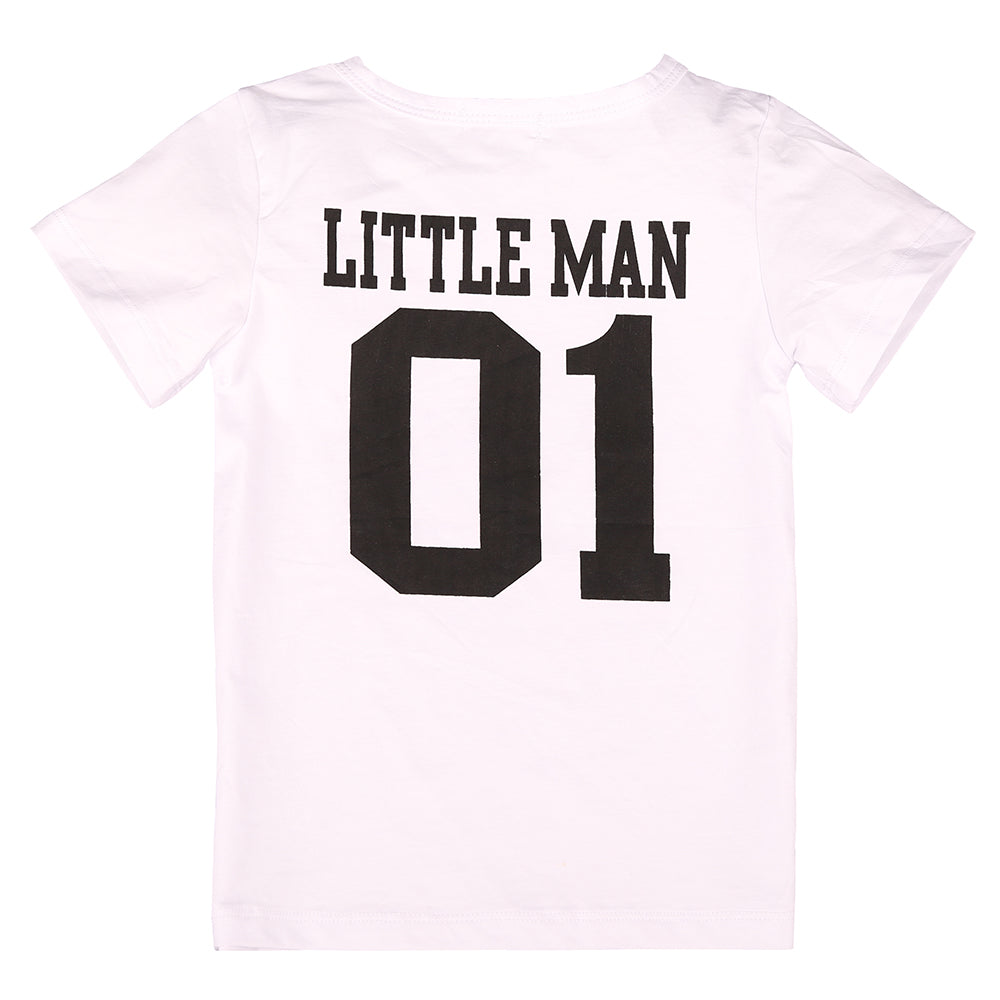 Big Man & Little Man Matching T-Shirts - Father Son Matching Outfits - MRK X - Perfect for Family Photos, Holidays & Special Occasions