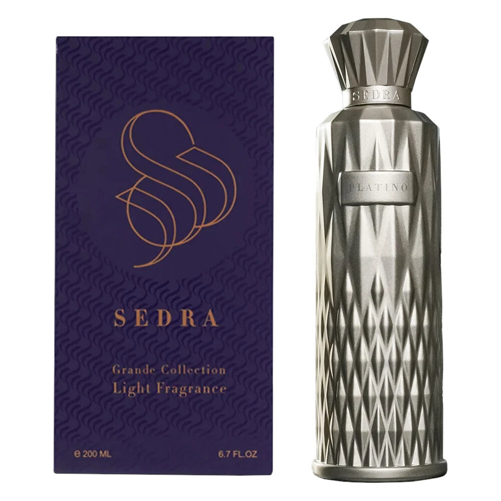 Platino Eau De Parfum for Men - 6.7 oz Luxury Cologne | Long Lasting Fragrance for Date Night, Office & Special Occasions