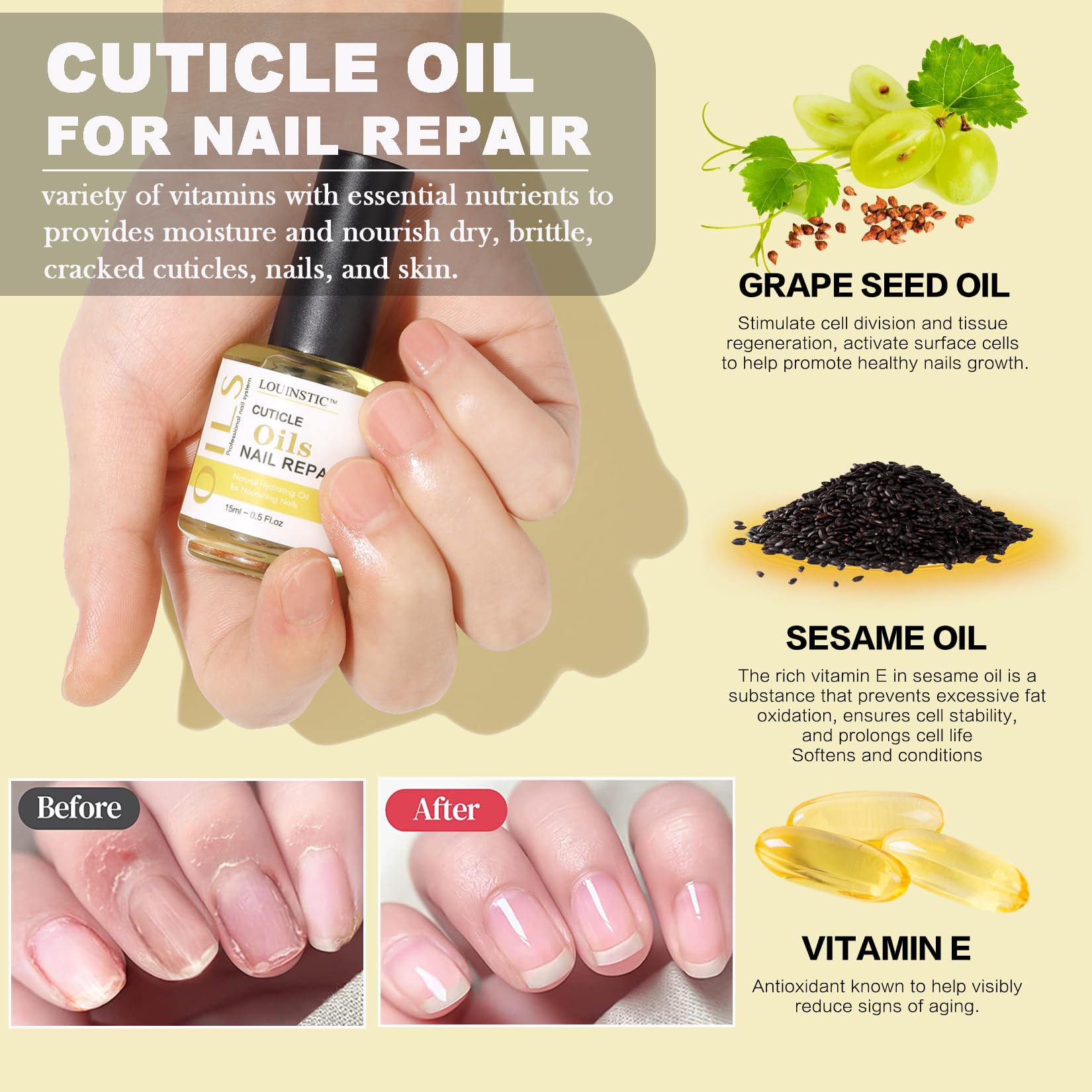 Quick Gel Nail Polish Remover Kit - 3-5 Minutes with Cuticle Oil & Tape for Salon & Home Use