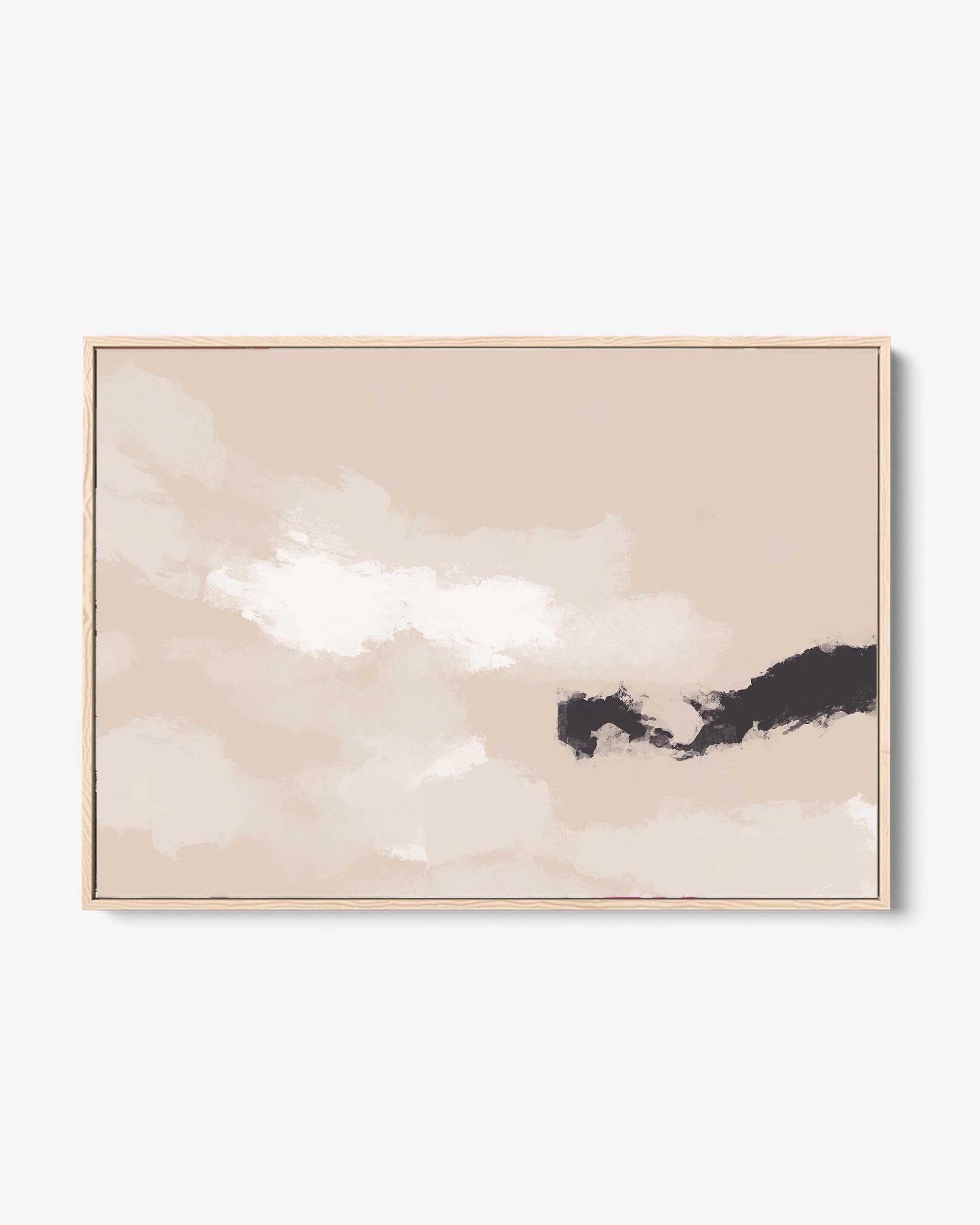 Sky Break Framed Canvas Wall Art - Modern Abstract Painting for Living Room, Bedroom & Office Decor - Ready to Hang Home Decoration