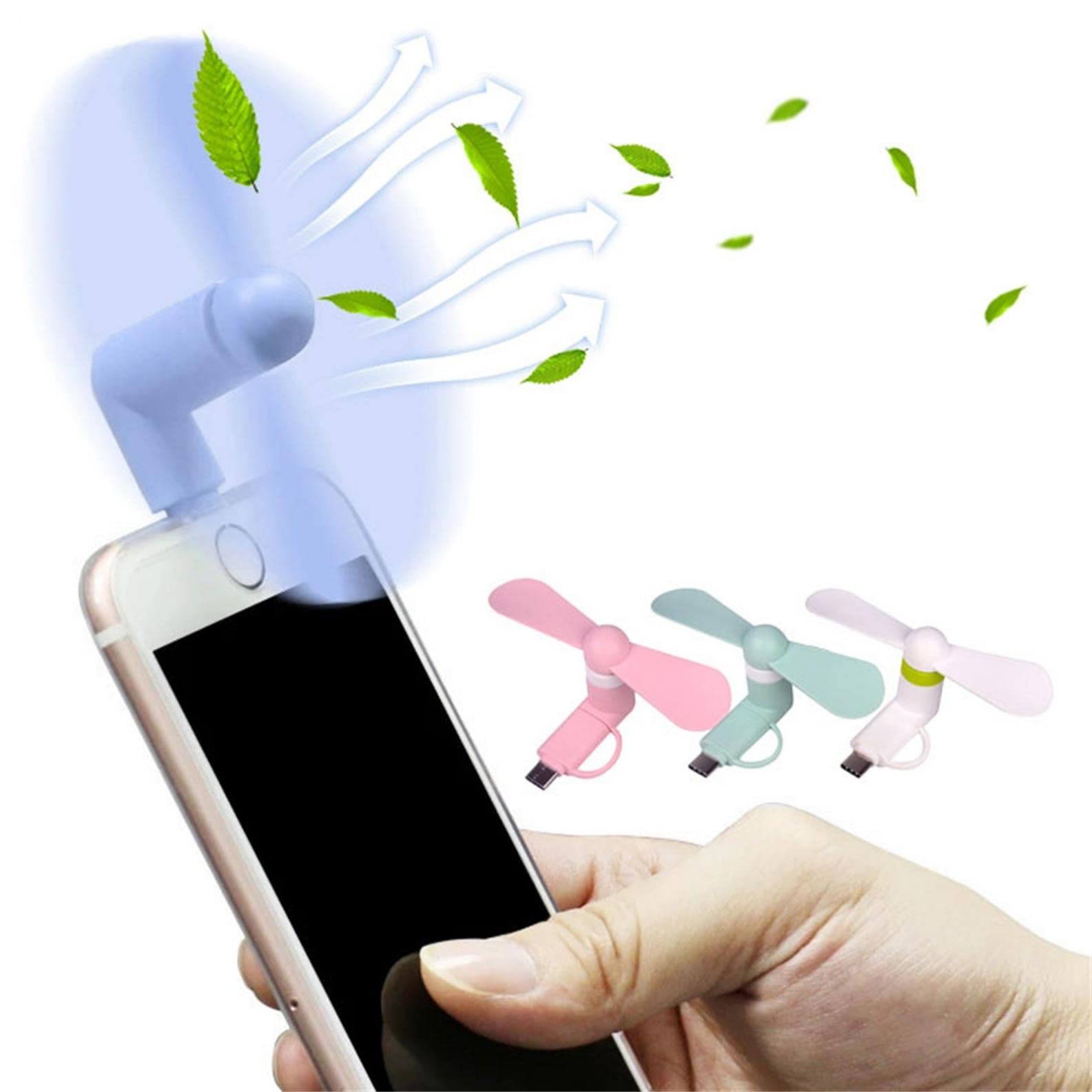 Portable Mini Macaron Color Handheld Fan - USB & Type C Rechargeable - Perfect for Travel, Office, and Outdoor Use