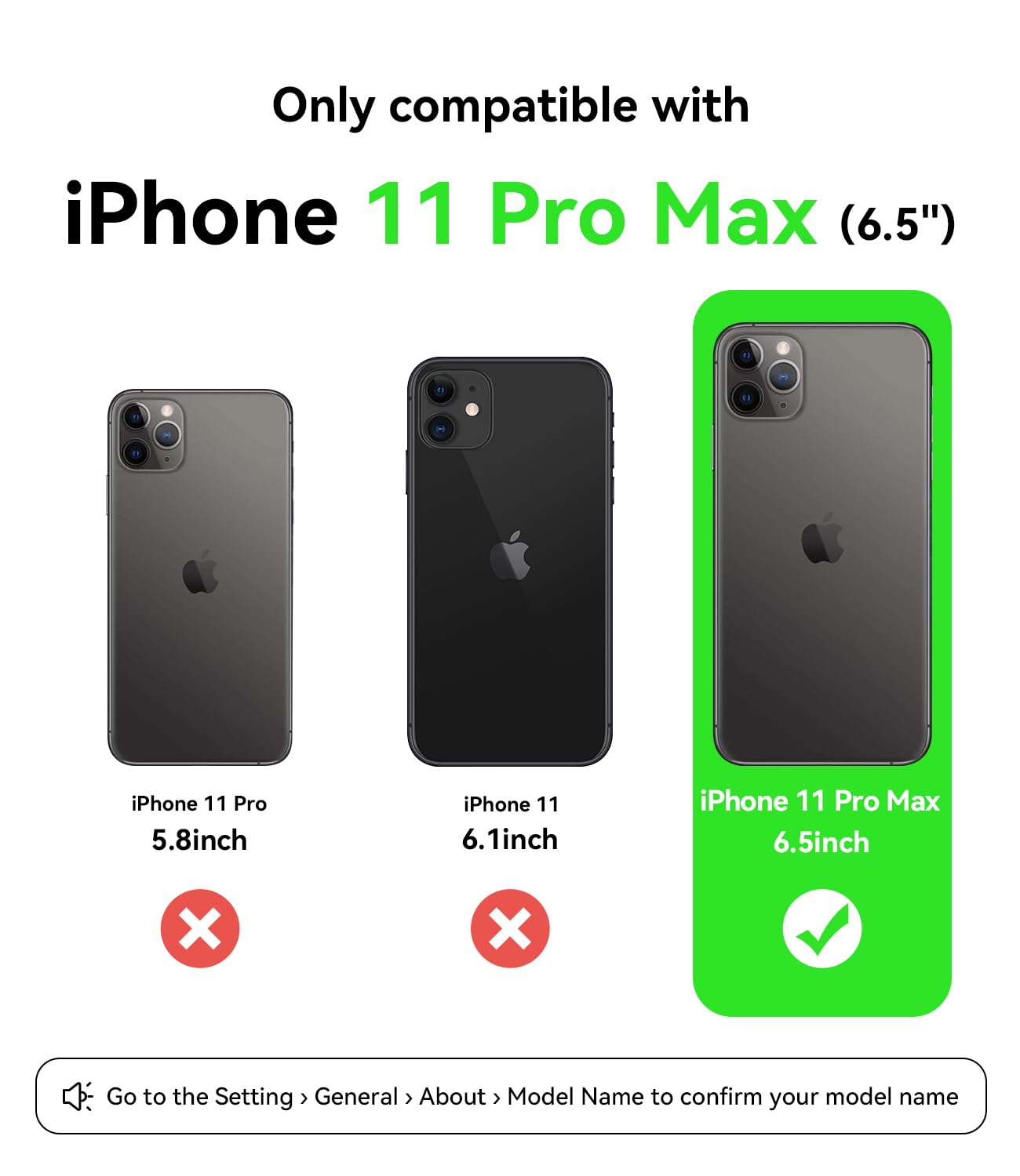 Premium Slim Shockproof Silicone Case for iPhone 11 Pro Max (6.5 inch) - Military Drop Protection & Anti-Scratch Microfiber Lining | Durable White Phone Cover for Everyday Use, Work & Outdoor Activities