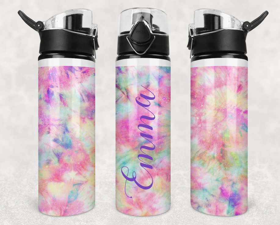 Personalized 25oz Flip Top Water Bottle - Gym & Travel Cup for Active Lifestyle