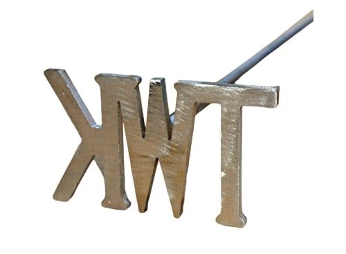 Custom Monogram Branding Iron - Personalized Initials Brander for Wood, Leather & Crafts (Choose 2 or 3 Letters) - Perfect for DIY Projects, Wood Burning, Leather Crafting & Personalized Gifts
