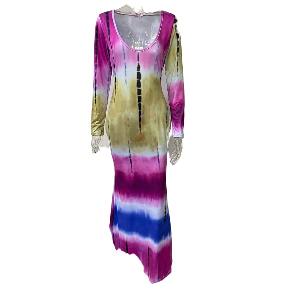 Elegant Women's Bodycon Tie Waist Wrap Dress - V Neck Long Sleeve Midi Cocktail Party Dress for Night Out, Date Night & Special Occasions