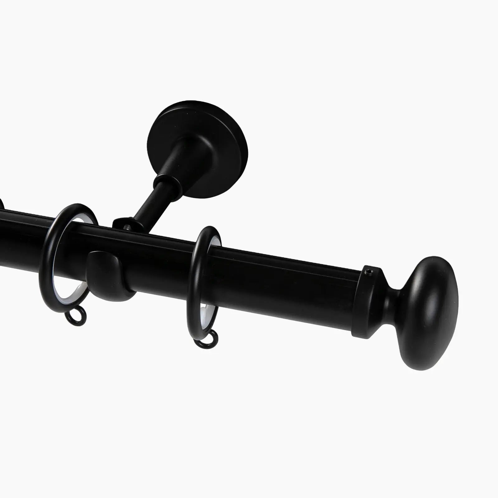 Kelvin Single Window Curtain Rod - Adjustable Tension Rod for Windows, No Drill Easy Installation, Perfect for Bedroom, Living Room & Kitchen Decor