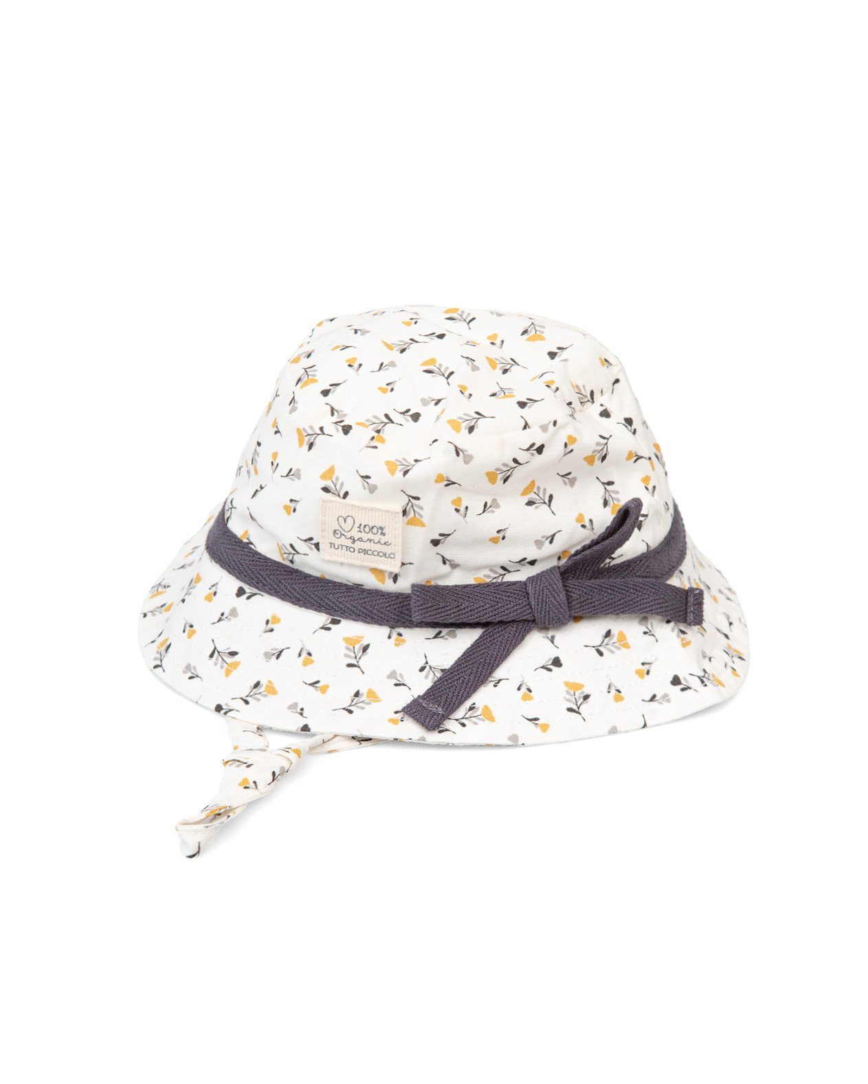 Stylish Mustard Floral Sun Hat for Women - UV Protection Wide Brim Summer Beach Hat for Outdoor, Travel & Gardening