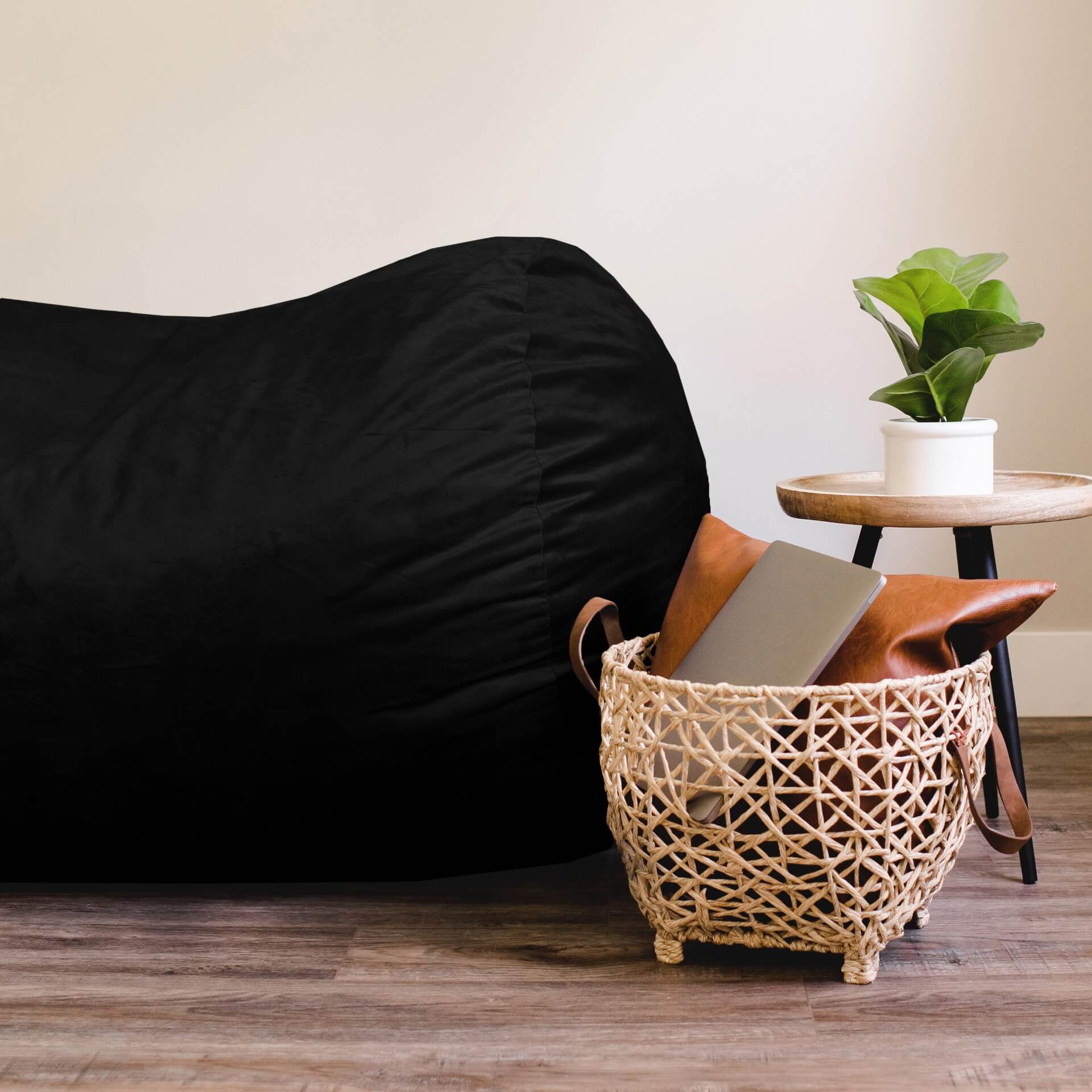Fuf Media Lounger with Removable Cover - Comfortable Chaise Lounge Chair for Living Room, Bedroom, or Home Theater Relaxation