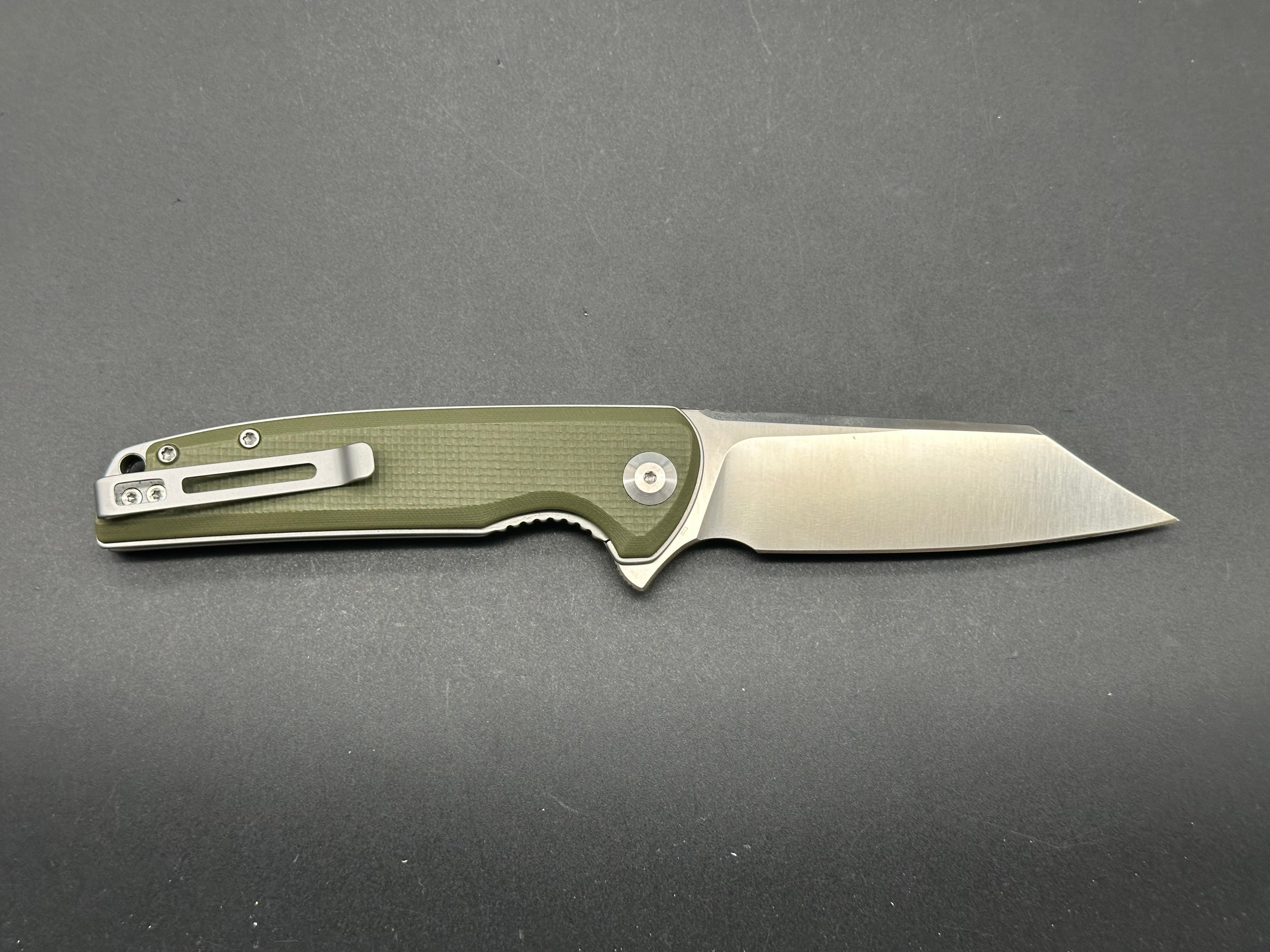 CIVIVI Brigand Folding Pocket Knife - OD Green G10 Handle, 3.5