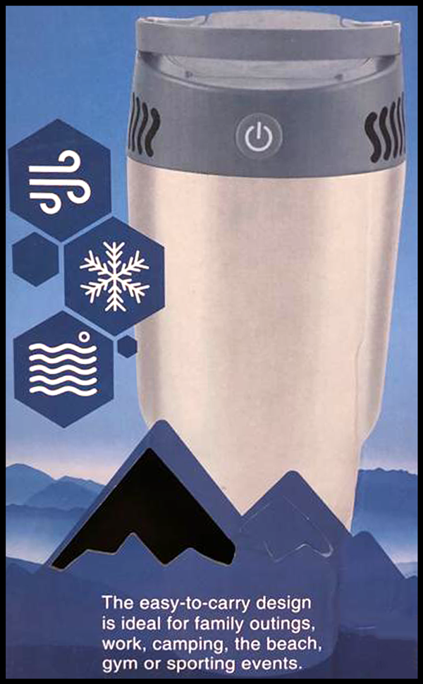 INSTA BREEZER Portable Personal Cooling System - Rechargeable Mini AC Fan for Outdoor, Office & Travel - Stay Cool in Hot Weather