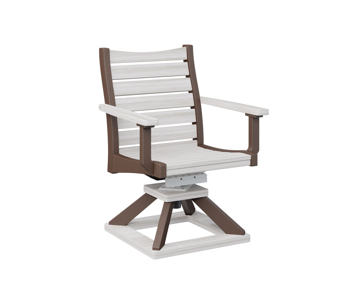 Berlin Gardens Bristol Swivel Rocker Dining Chair - Patio, Garden, Porch & Outdoor Relaxation - Comfortable Rotating Rocking Chair for Dining & Lounging