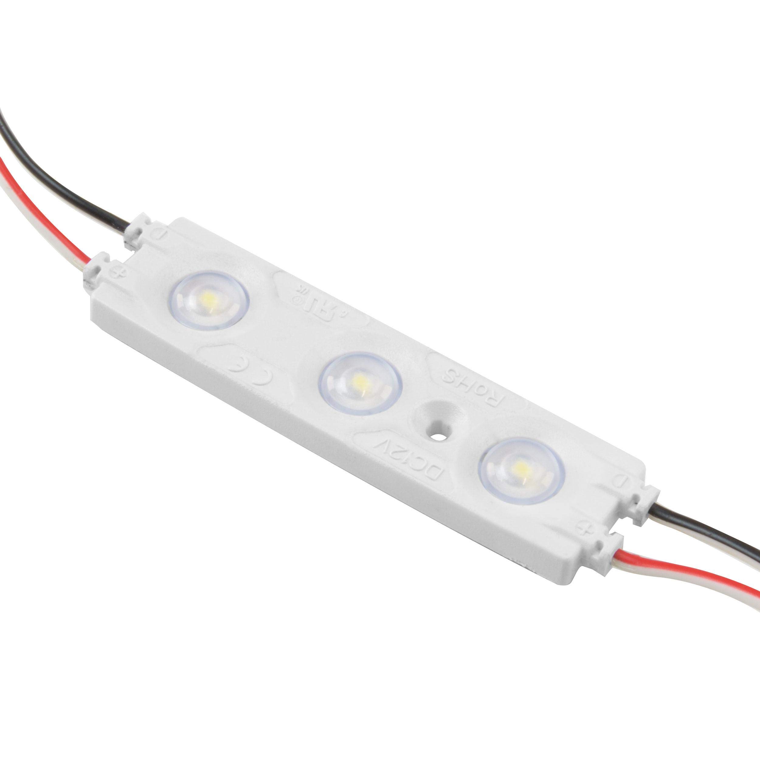 PURALIGHT® 2 TRIOBRIGHT Wide Beam 12V Yellow LED Light Module - 40 Module Strand (1.08W) for Automotive, Marine & Home Decoration Lighting