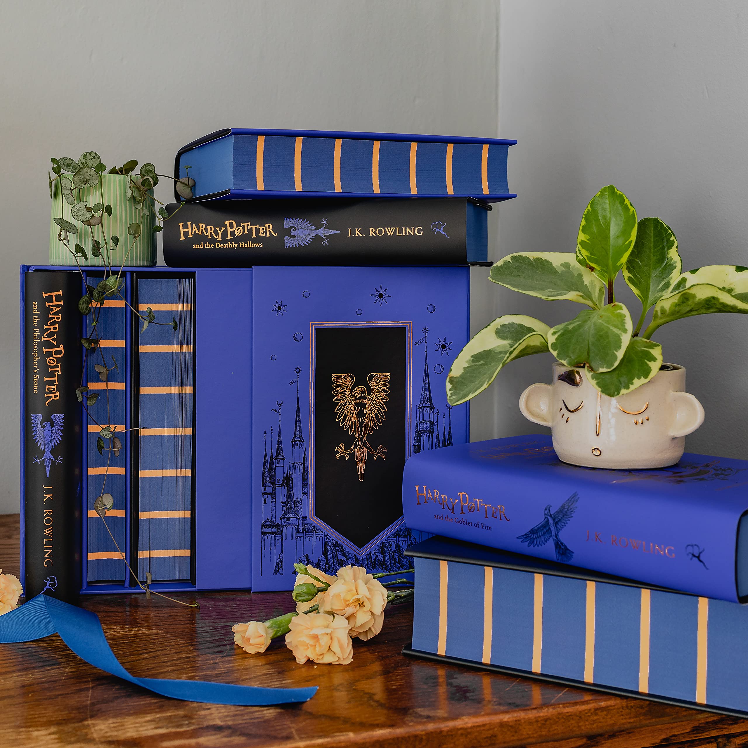 Harry Potter Ravenclaw House Editions Hardback Box Set - Complete 7-Book Collection | Official Hogwarts House Series | Perfect for Fans, Collectors & Book Lovers | Great for Gifts, Reading Nook Decor & Potterhead Displays