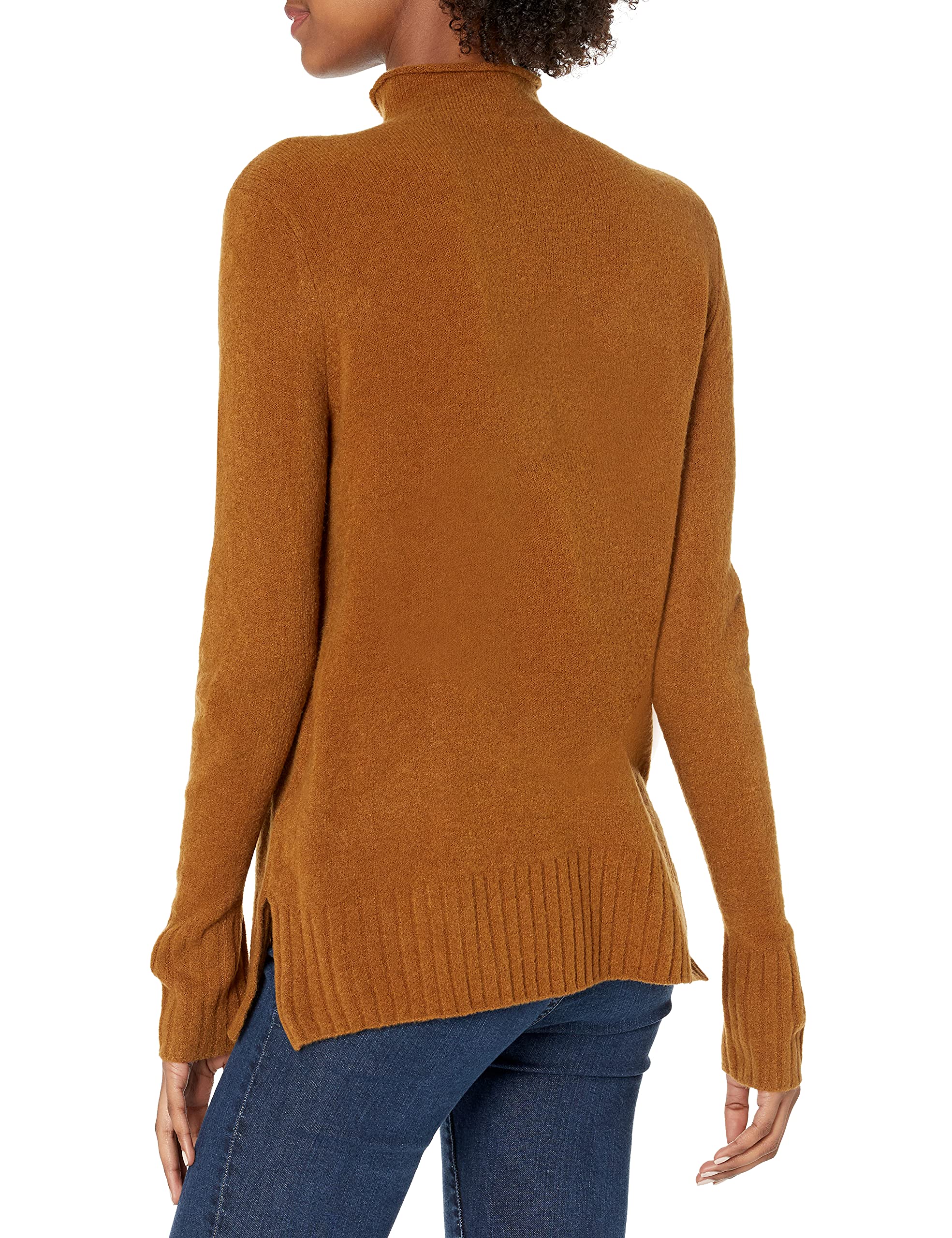 Goodthreads Women's Mid-Gauge Stretch Funnel Neck Sweater - Cozy Winter Pullover for Casual Outfits & Office Wear