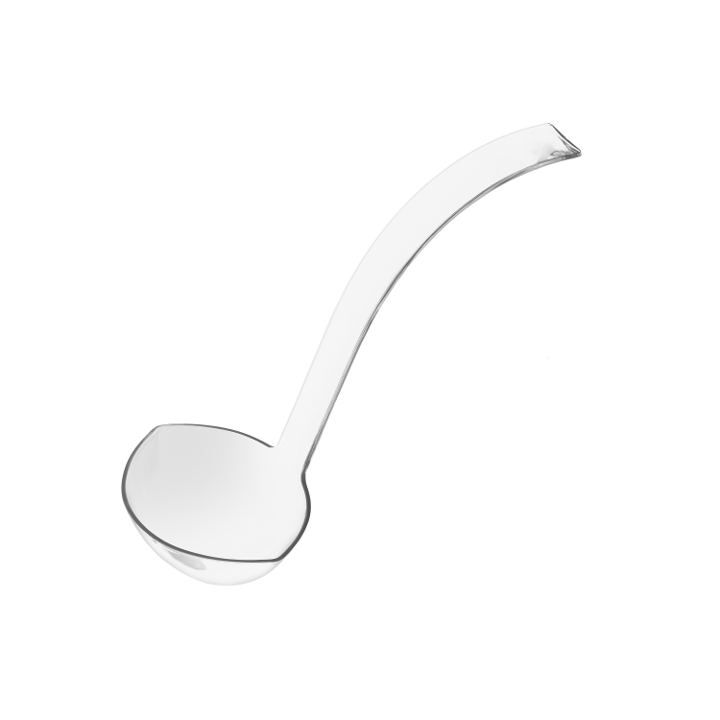 Clear Plastic Serving Soup Ladle - 12oz BPA-Free Kitchen Ladle (1 Pack) - Perfect for Soups, Stews, Gravies & Punch Bowls - Dishwasher Safe Serving Utensil