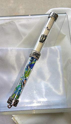 Jewish Wedding Glass Breaking Kit with Sterling Silver Mezuzah - Traditional Ceremony Set for Jewish Weddings, Bar Mitzvahs & Home Blessings