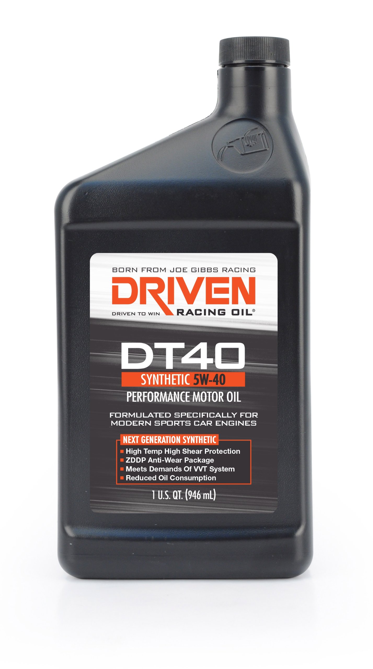 Joe Gibbs Driven Racing Oil 02407 DT40 5W-40 Full Synthetic Motor Oil - 12 Pack for High Performance Engines, Racing, Track Days & Street Use