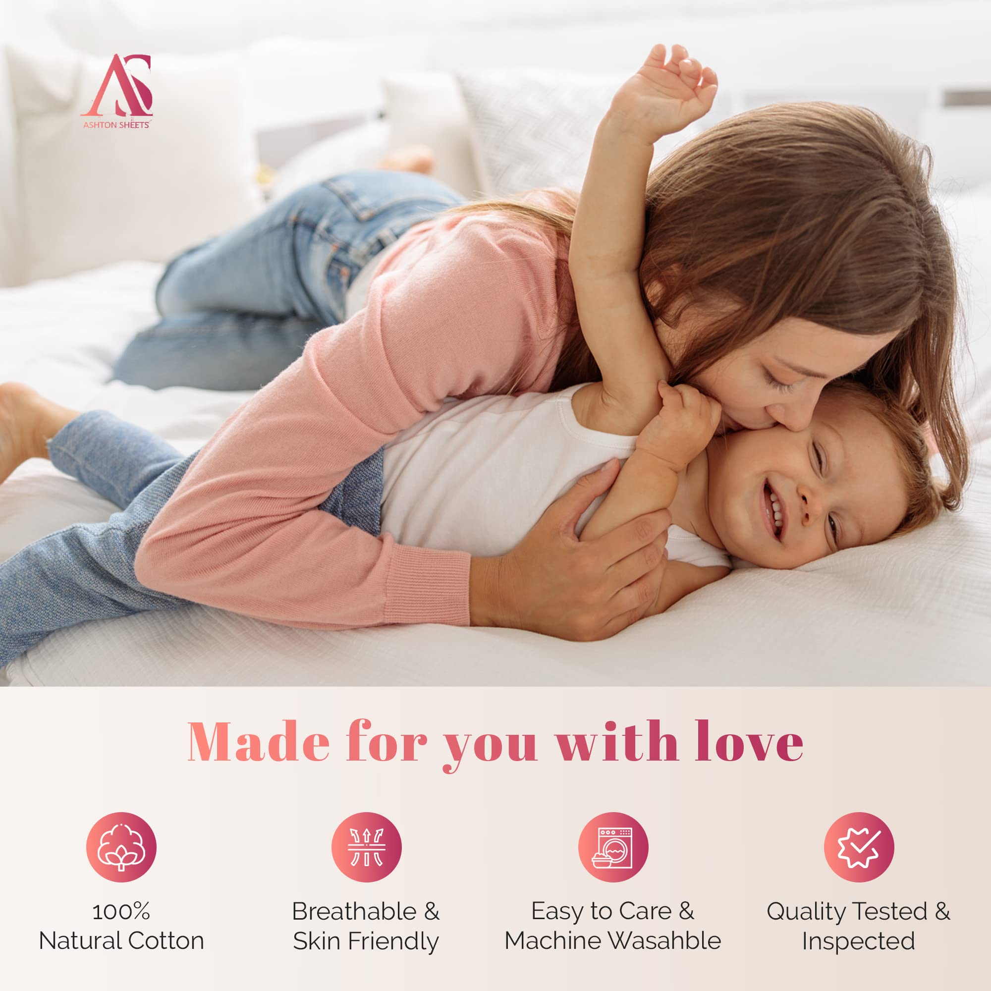 Premium 100% Egyptian Cotton Twin Sheets - 3-Piece Set with 1000 Thread Count, 16