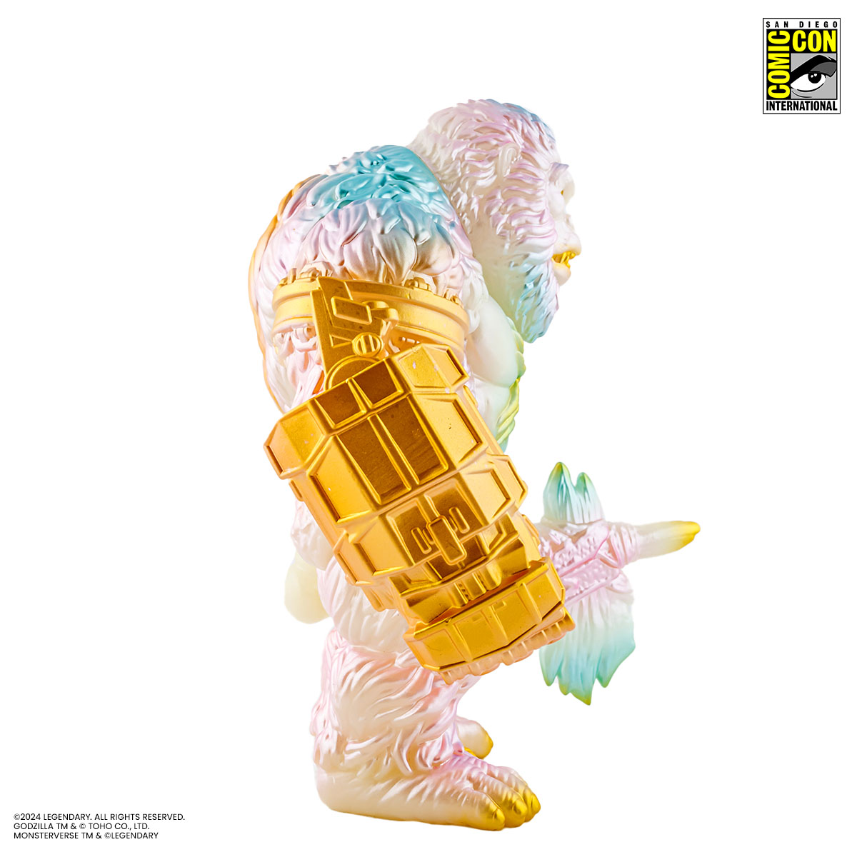 Godzilla vs Kong: The New Empire Kong Soft Vinyl Collectible Figure - Cherry Blossom Glow in The Dark Edition - Perfect for Movie Fans, Anime Collectors & Home Decor Display