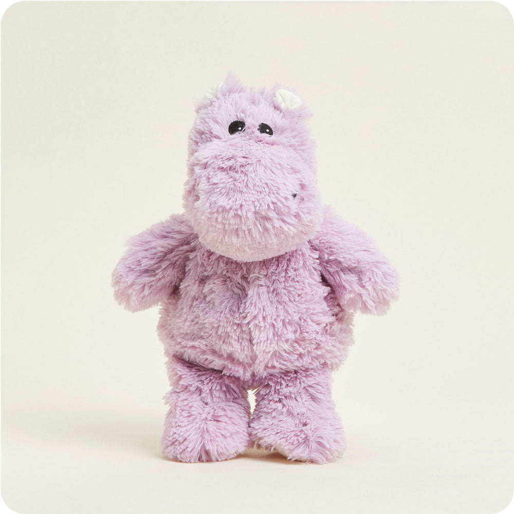 Weighted Heated Stuffed Animal Hippo - Warmies Plush Toy for Kids & Adults | Perfect for Stress Relief, Anxiety Comfort & Cozy Warmth at Home or Office