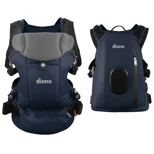 Diono Carus Complete 4-in-1 Baby Carrier with Detachable Backpack - Convertible Infant to Toddler Carrier for Hands-Free Parenting, Hiking & Travel