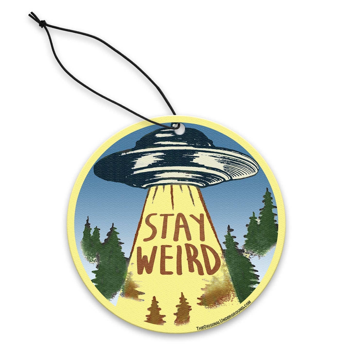 Stay Weird Car Air Freshener - Funny Scented Hanging Air Freshener for Car, Home & Office - Long Lasting Fragrance for Vehicles, Rooms & Workspaces