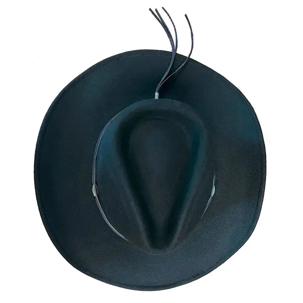 Deadwood Trading High Tail Crushable Soft Wool Felt Cowboy Hat for Men & Women - Western Style, Outdoor Adventure, Rodeo & Country Fashion