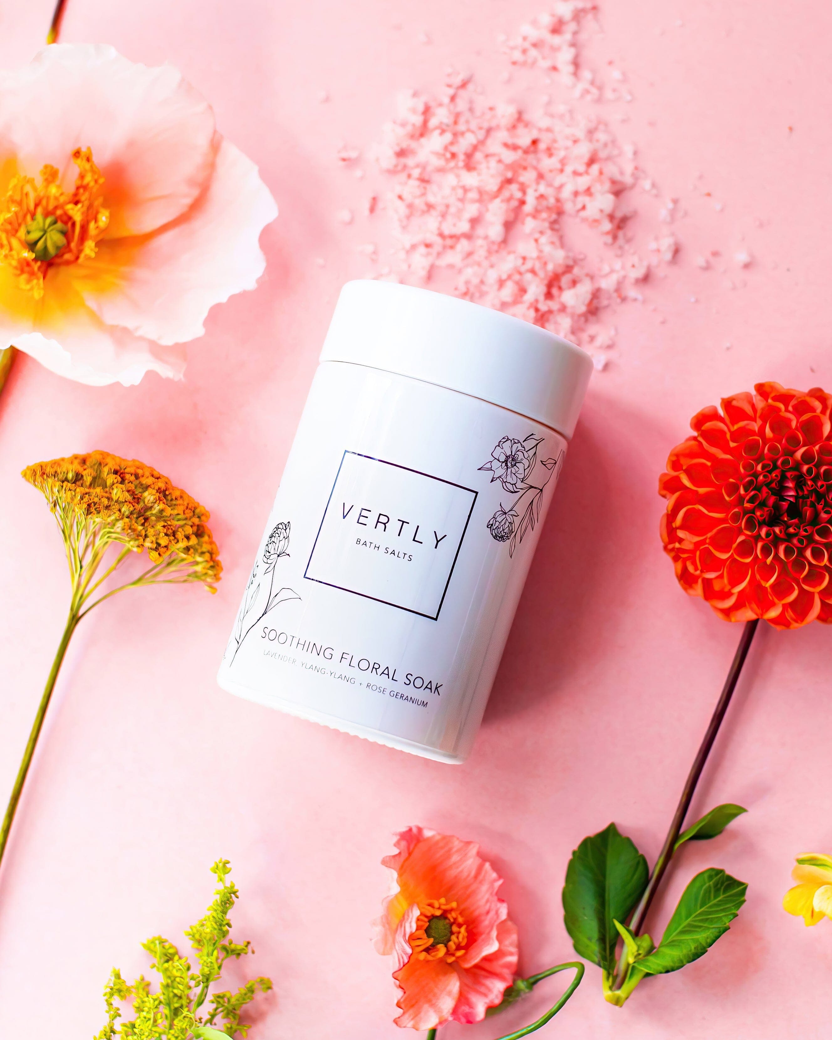 Relaxing Lavender & Rose Bath Salts for Stress Relief - Perfect for Spa Nights & Self-Care Rituals