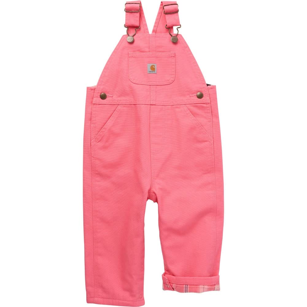 Carhartt Baby Girls Bib Overalls - Lined & Unlined Denim Overalls for Toddlers | Durable Workwear for Playtime, Farm Visits & Outdoor Adventures