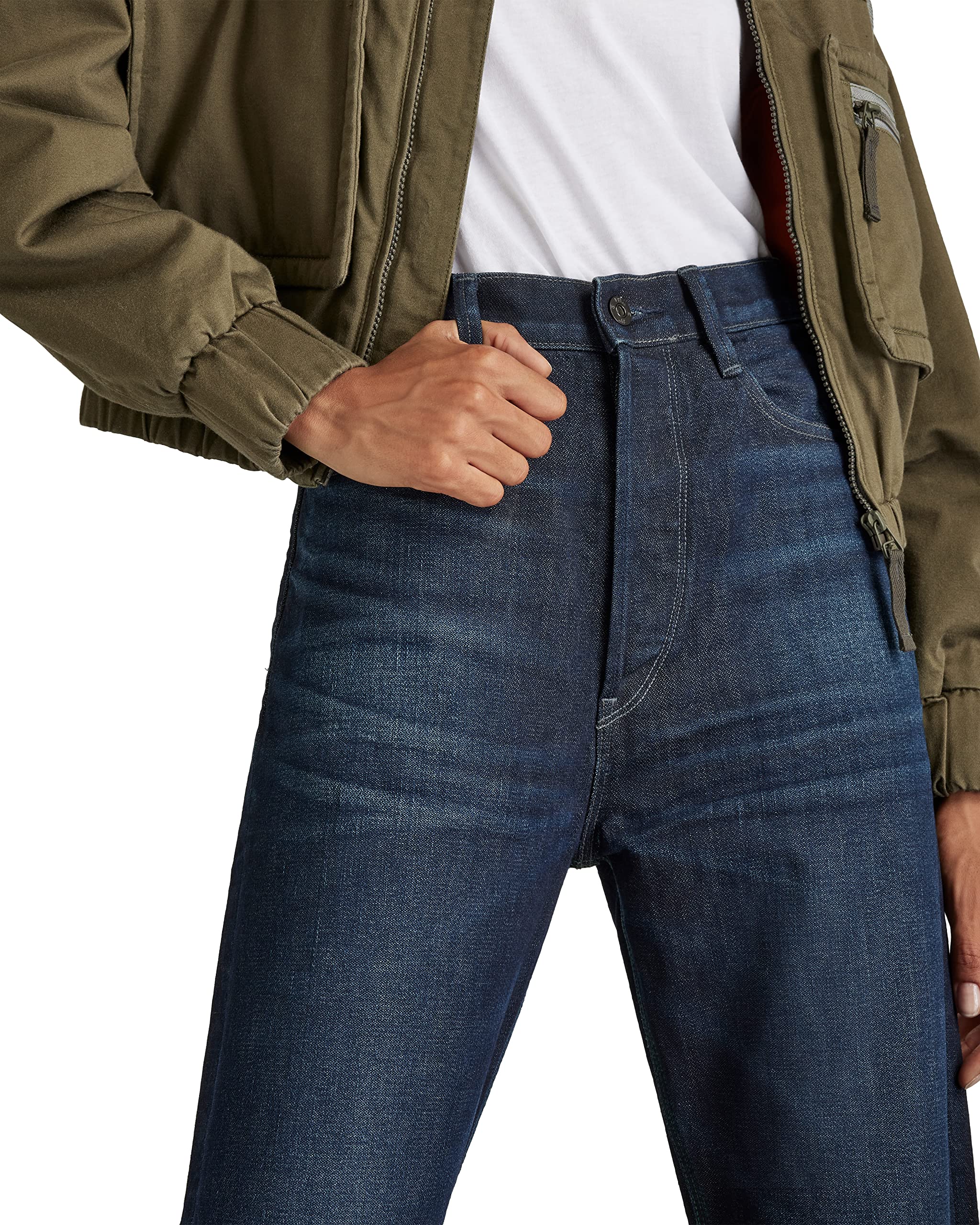 G-STAR Women's Type 89 Real Boyfriend Fit Jeans - High Waist Distressed Denim Pants for Casual Wear & Street Style Outfits