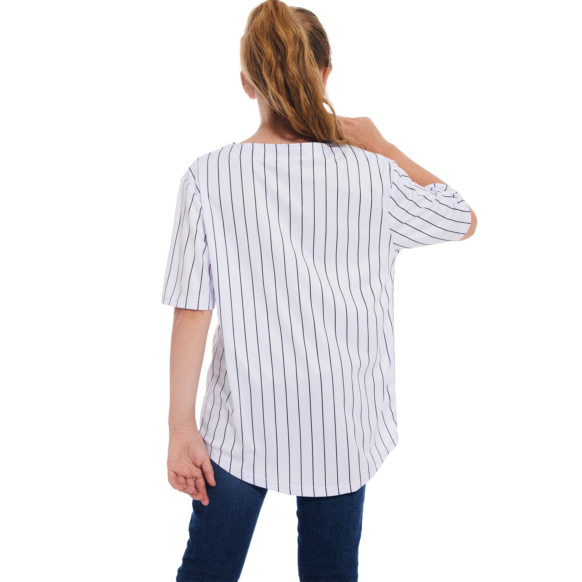 Trendy Kids Baseball Jersey Button-Up T-Shirt - Boys & Girls Hip Hop Style Black and White Short Sleeve Tee for Sports, Casual Wear & Street Fashion